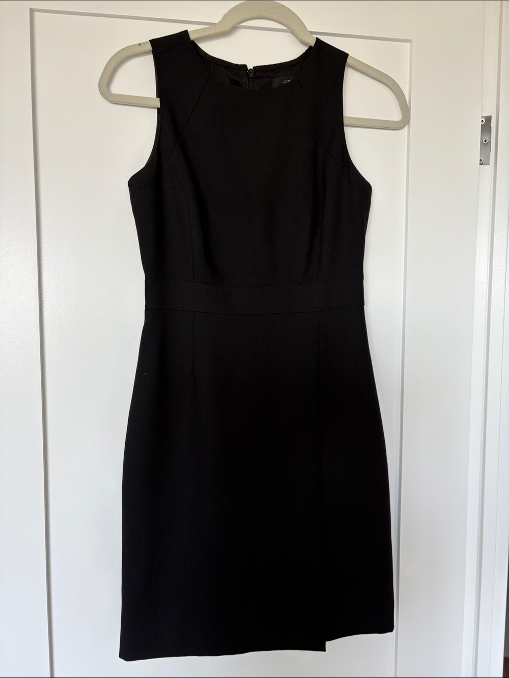 J. Crew Black 100% wool, fully lined office dress